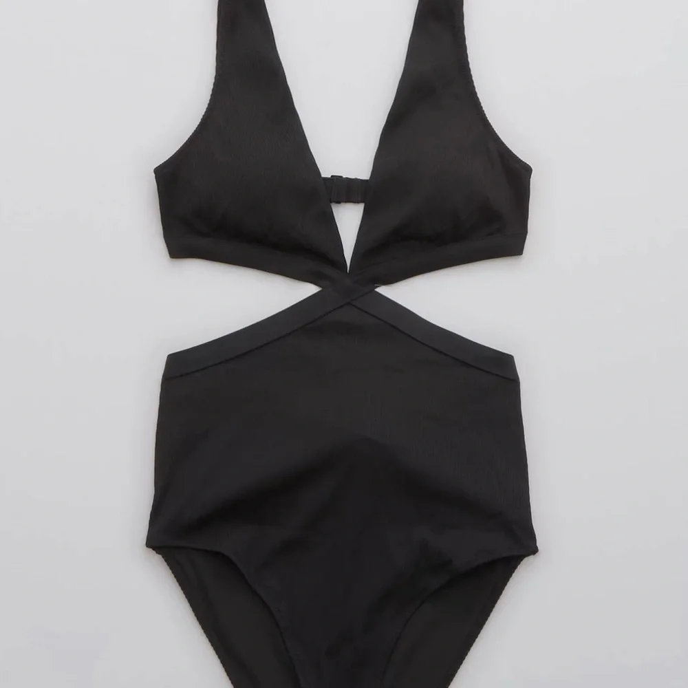 Black One Piece Full Coverage Women’s Swimsuit Real Good